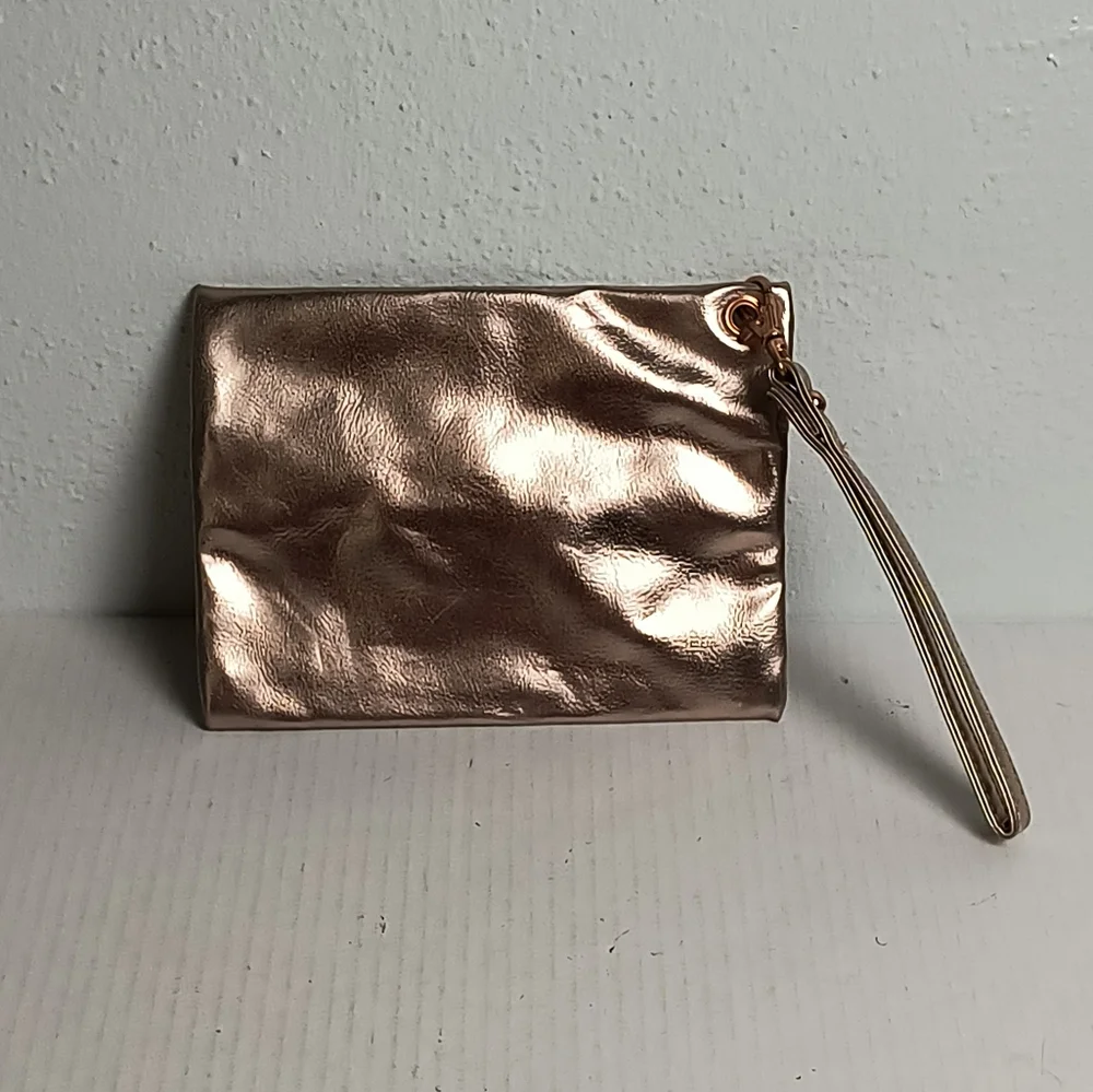 Jones New York Wristlet Clutch Bag Gold Rose - Picture 5 of 11